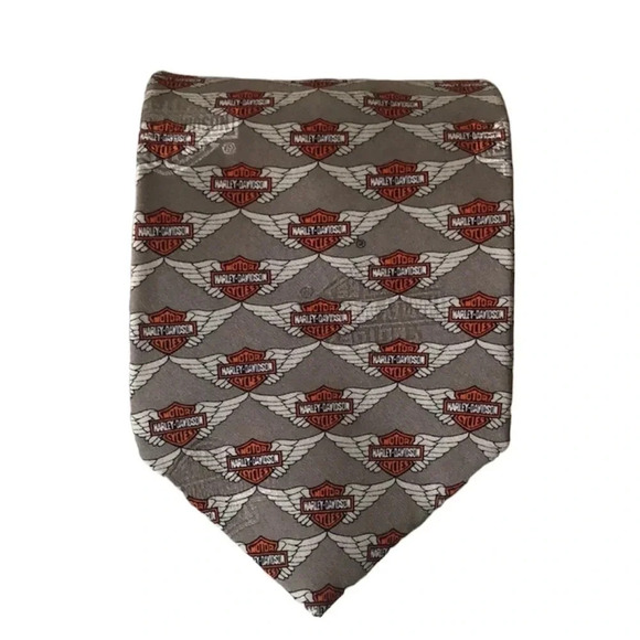 Men’s Ralph Marlin Harley-Davidson Silk Neck Tie Neck Wear - Picture 2 of 5